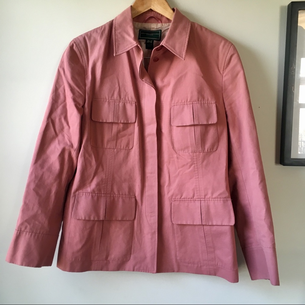 Holland & Holland London dusty pink jacket